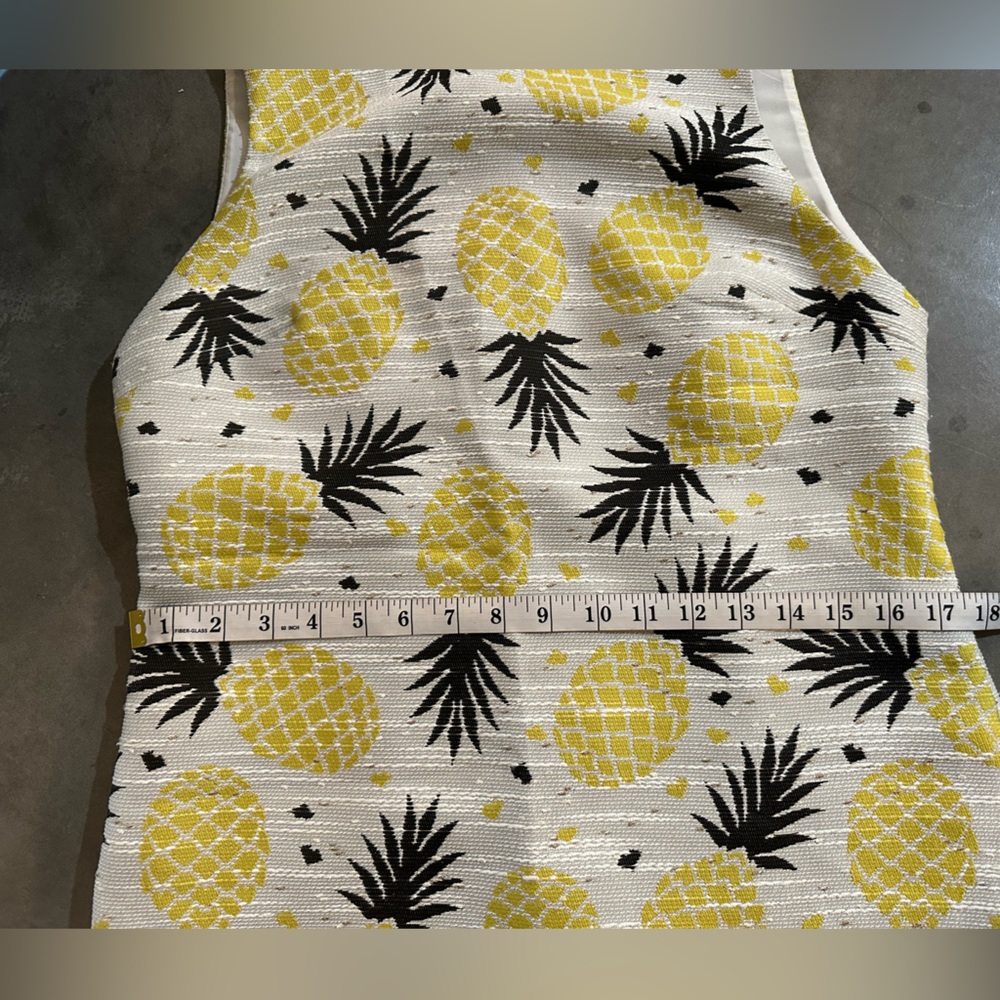 Alice + Olivia Clyde 🍍Pineapple🍍Print Shift Dress | Size 8 | Resort ☀️🕶️ - Picture 6 of 8